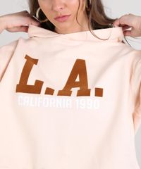 Blusao-Feminino--L-A--com-Capuz-em-Moletom-Rosa-Claro-9635601-Rosa_Claro_4