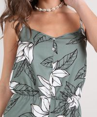 Macaquinho-Feminino-Estampado-Floral-Com-Botoes-Alcas-Finas-Verde-9611064-Verde_4