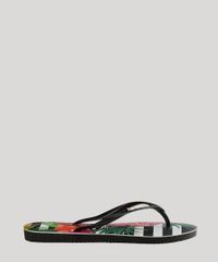 Chinelo-Feminino-Havaianas-Slim-Listrado-com-Flores-Preto-9271085-Preto_3