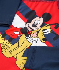 Camiseta-de-Praia-Infantil-Estampada-Mickey---Pluto-Manga-Longa-Gola-Careca-com-Protecao-UV50--Vermelha-9629357-Vermelho_3