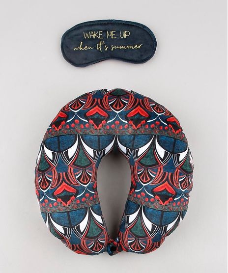 Kit-de-Apoio-de-Pescoco-Estampado-Floral-Geometrico---Tapa-Olho-Azul-Marinho-9642329-Azul_Marinho_1