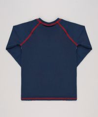 Camiseta-de-Praia-Infantil-Estampada-Capitao-America-Manga-Longa-Gola-Careca-com-Protecao-UV50--Azul-Escuro-9630794-Azul_Escuro_2