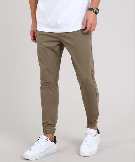 Calca-de-Sarja-Masculina-Jogger-Skinny-Verde-Militar-9301992-Verde_Militar_1