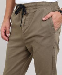 Calca-de-Sarja-Masculina-Jogger-Skinny-Verde-Militar-9301992-Verde_Militar_2