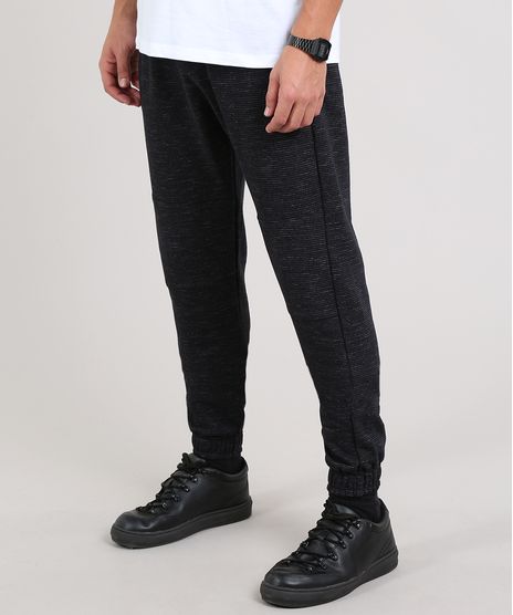 Calca-Masculina-Relaxed-Listrada-em-Moletom-Preta-9629347-Preto_1