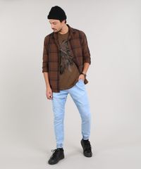 Camiseta-Masculina-India-com-Cocar-Manga-Curta-Gola-Careca-Marrom-Escuro-9609305-Marrom_Escuro_3