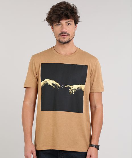 Camiseta-Masculina-Maos-Carregando-Manga-Curta-Gola-Careca-Bege-Escuro-9597459-Bege_Escuro_1