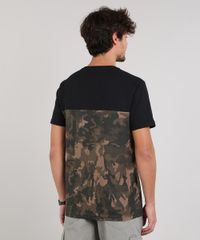 Camiseta-Masculina-Camuflado-Manga-Curta-Gola-Careca-Preta-9607301-Preto_2