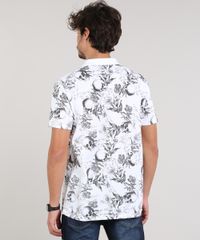 Polo-Masculina-Estampado-Floral-e-Caveiras-em-Piquet-Manga-Curta-Branca-9670516-Branco_2