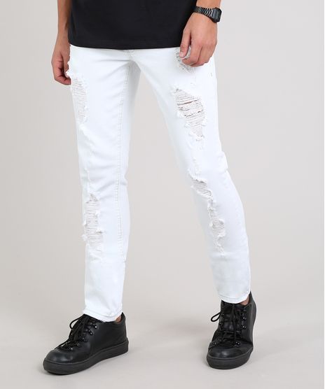 Calca-de-Sarja-Masculina-Carrot-Destroyed-Branca-9643064-Branco_1