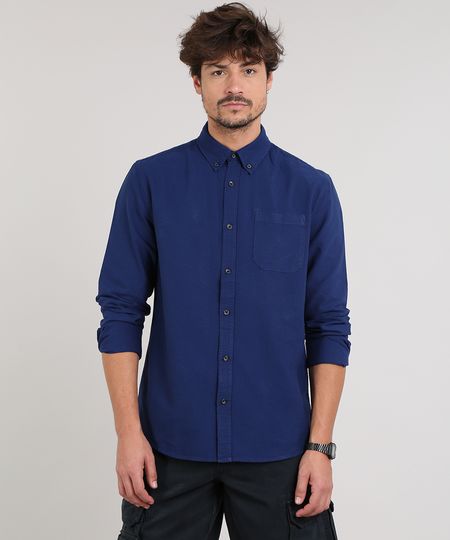 Camisa-Masculina-Com-Bolso-Manga-Longa--Azul-Escuro-9082965-Azul_Escuro_1 Camisa-Masculina-Com-Bolso-Manga-Longa--Azul-Escuro-9082965-Azul_Escuro_1
