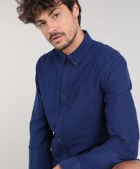 Camisa-Masculina-Com-Bolso-Manga-Longa--Azul-Escuro-9082965-Azul_Escuro_4