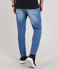 Calca-Jeans-Masculina-Carrot-Destroyed-com-Chaveiro-Azul-Medio-9620535-Azul_Medio_4