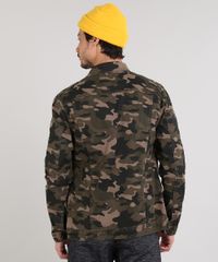 Jaqueta-de-Sarja-Masculina-Trucker-Estampado-Camuflado-Com-Bolsos--Verde-Militar-9599246-Verde_Militar_2