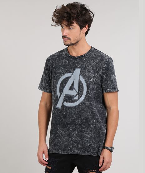 Camiseta-Masculina-Avengers-Manga-Curta-Gola-Careca-Preta-9647499-Preto_1