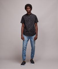 Camisa-Masculina-Mini-Print-Tucano-com-Bolso-Manga-Curta-Preta-9514508-Preto_3