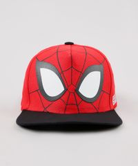 Bone-Infantil-Aba-Reta-Homem-Aranha-Vermelho-9639475-Vermelho_1