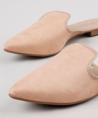 Mule-Feminino-Beira-Rio-Bico-Fino-em-Suede-Bege-9568929-Bege_2