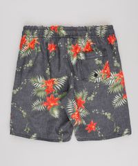 Bermuda-Surf-Infantil-Estampada-Floral-Cinza-9654058-Cinza_2