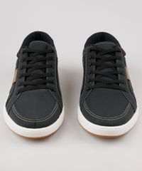 Sapatenis-Masculino-Ollie-com-Faixa-Lateral-e-Pespontos-Preto-9637884-Preto_4