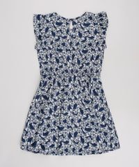 Vestido-Infantil-Estampado-de-Borboletas-Manga-Curta--Azul-Marinho-9514706-Azul_Marinho_2