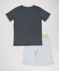 Pijama-Infantil--Lazy-Bones--Brilha-no-Escuro-Manga-Curta--Cinza-Mescla-Escuro-9629787-Cinza_Mescla_Escuro_2