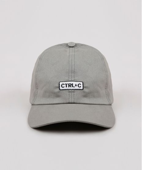 Bone-Masculino-Aba-Curva-com-Bordado--Ctrl-C---Cinza-9636637-Cinza_1