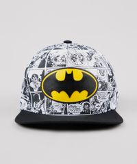 Bone-Infantil-Aba-Reta-Batman-Estampado-Quadrinhos--Branco-9639468-Branco_1