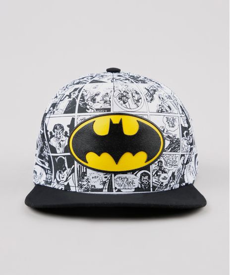 Bone-Infantil-Aba-Reta-Batman-Estampado-Quadrinhos--Branco-9639468-Branco_1