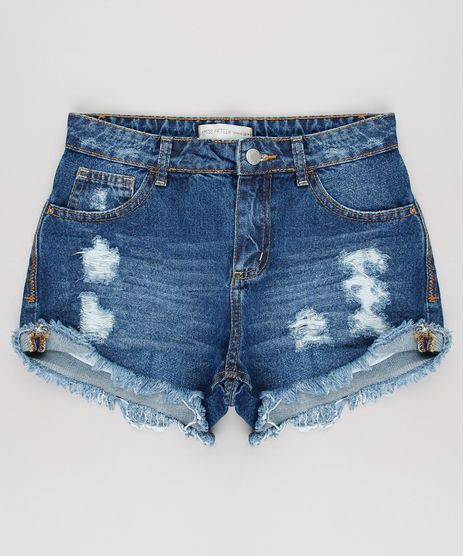Short-Jeans-Infantil-Destroyed-Azul-Escuro-9624829-Azul_Escuro_1