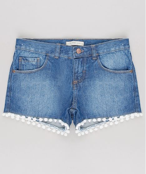 short jeans para adolescente