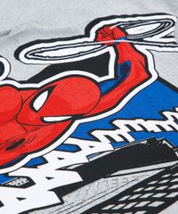 Pijama-Infantil-Homem-Aranha-Manga-Curta-Cinza-9629802-Cinza_3