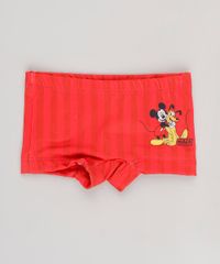 Sunga-Boxer-Infantil-Estampada-Mickey---Pluto-com-Protecao-UV50---Vermelho-9629360-Vermelho_1