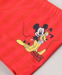 Sunga-Boxer-Infantil-Estampada-Mickey---Pluto-com-Protecao-UV50---Vermelho-9629360-Vermelho_3
