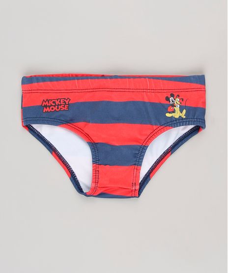 Sunga-Infantil-Estampada-Mickey---Pluto-com-Protecao-UV50--Vermelho-9629359-Vermelho_1