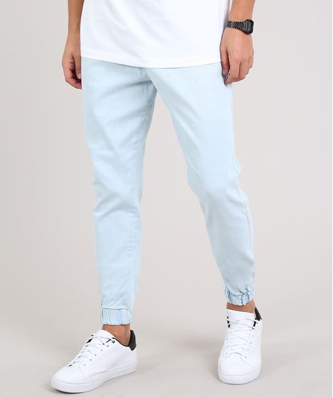calça masculina azul claro
