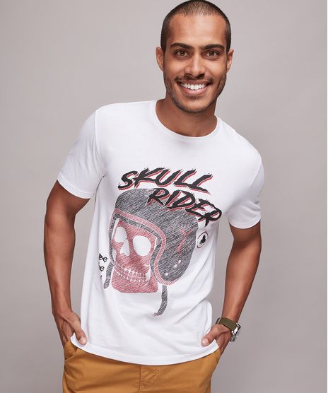 Camiseta-Masculina--Skull-Rider--Caveira-Manga-Curta-Gola-Careca-Off-White-9610024-Off_White_1