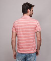 Polo-Masculina-Listrada-com-Bolso-Manga-Curta-Coral-9595985-Coral_2