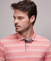 Polo-Masculina-Listrada-com-Bolso-Manga-Curta-Coral-9595985-Coral_4