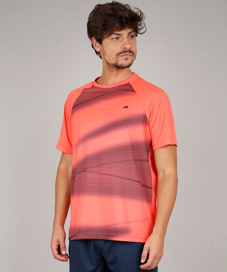 Camiseta-Masculina-Esportiva-Ace-com-Estampa-de-Triangulos-Manga-Curta-Gola-Careca-Coral-9599985-Coral_1