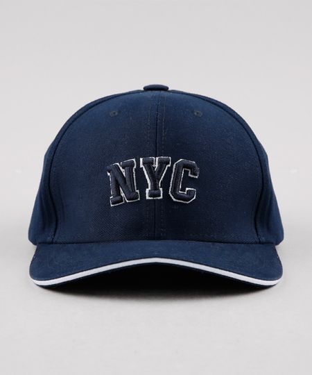 Bone-Masculino-Aba-Curva-com-Bordado--NYC--Azul-Marinho-9482542-Azul_Marinho_1
