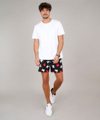Short-Masculino-Mickey-Estampado-com-Bolsos-Preta-9610012-Preto_3