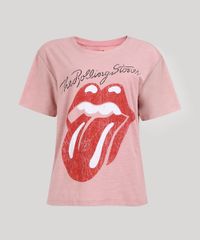 T-Shirt-Feminina-Mindset-The-Rolling-Stones-Manga-Curta-Decote-Redondo-Rose-9690435-Rose_5