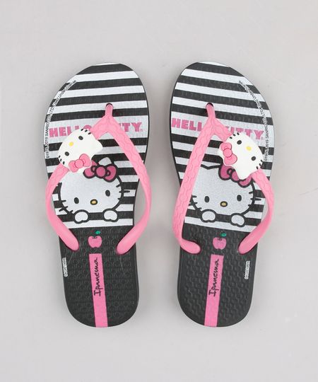 Chinelo-Infantil-Ipanema-Hello-Kitty-Estampado-Listrado-Preto-9666249-Preto_1