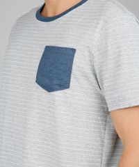 Pijama-Masculino-Tal-pai-Tal-Filho-Listrado-com-Bolso-Manga-Curta-Cinza-Mescla-9580393-Cinza_Mescla_3