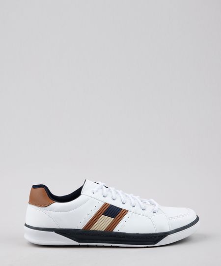 Sapatenis-Masculino-Oneself-com-Faixa-Lateral-e-Pespontos-Branco-9668431-Branco_1