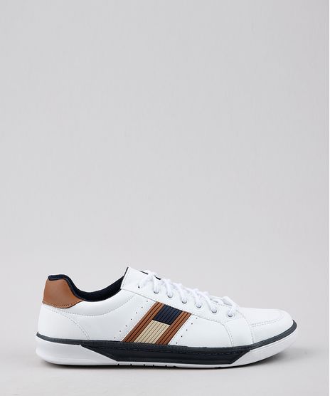 Sapatenis-Masculino-Oneself-com-Faixa-Lateral-e-Pespontos-Branco-9668431-Branco_1