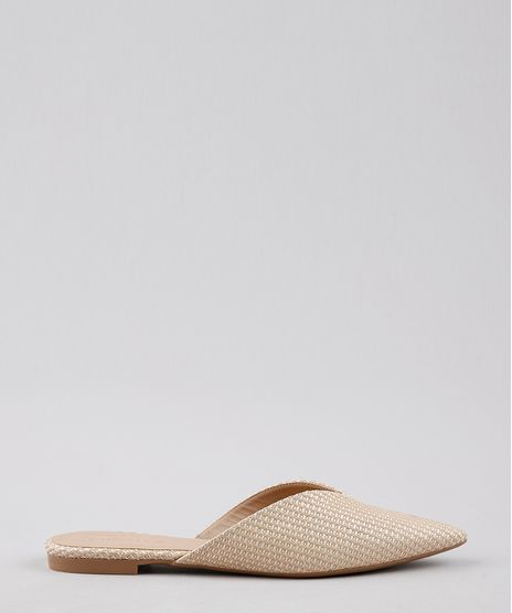 Mule-Feminino-Oneself-Bico-Fino-em-Palha-Bege-9662919-Bege_1
