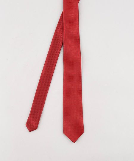 Gravata-Masculina-em-Jacquard-Vermelha-8593924-Vermelho_1