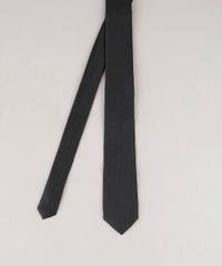 Gravata-Masculina-em-Jacquard-com-Mini-Print-Preta-8891381-Preto_1